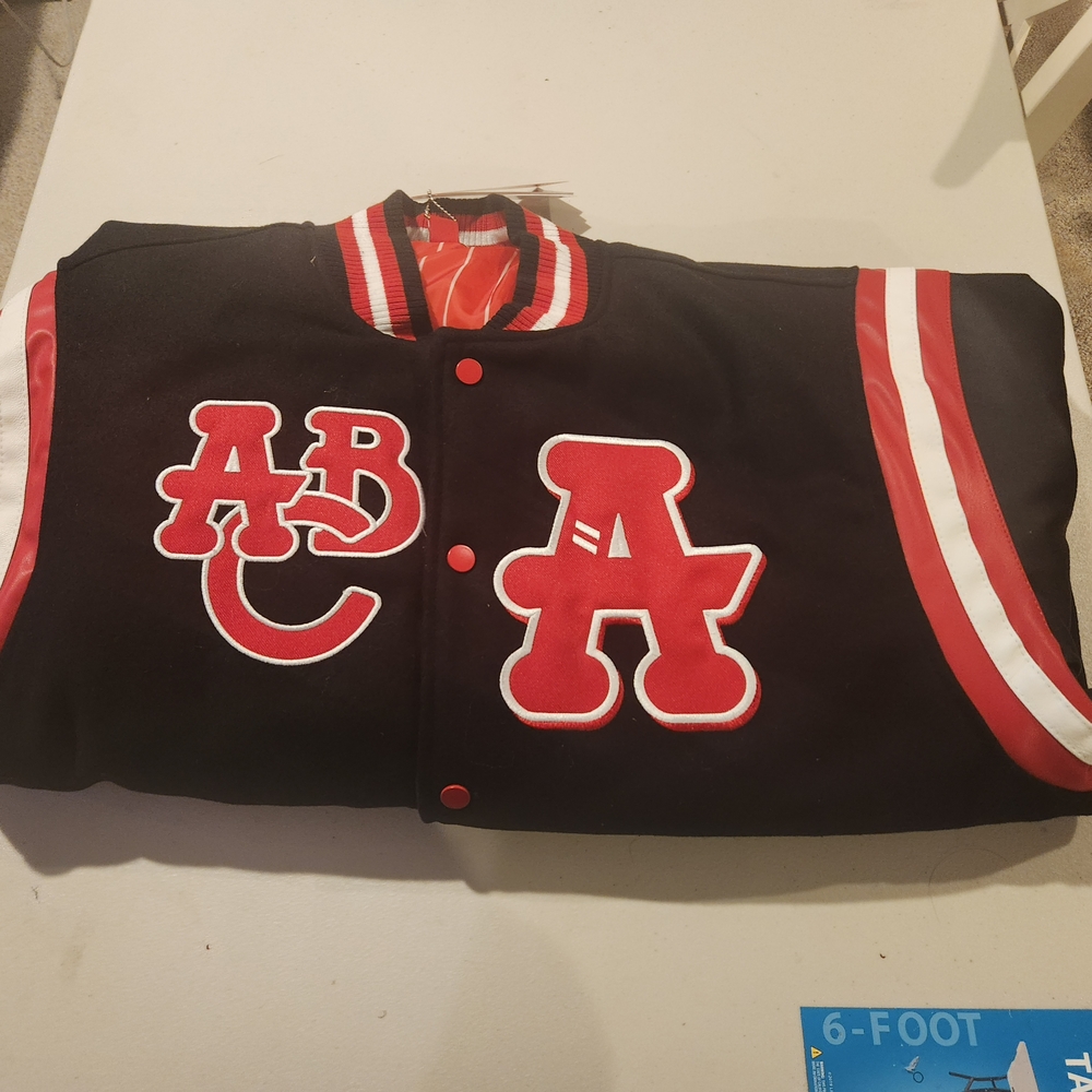Black and Red Varsity Jacket